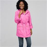 Roll Sleeve Anorak Jacket, raspberry pink, medium