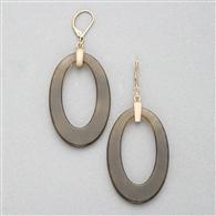 Dangle Hoop Earring, Gold, medium