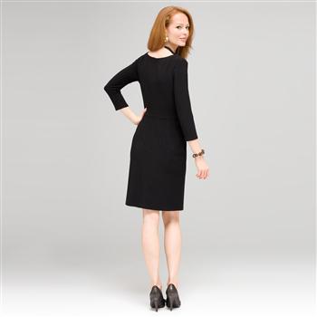 Cowl Drape Sarong Dress, , large