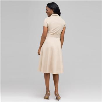 Cap Sleeve Wrap Dress., , large