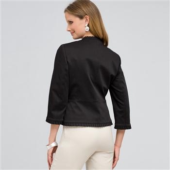 Ruffle Trim Jacket, , large