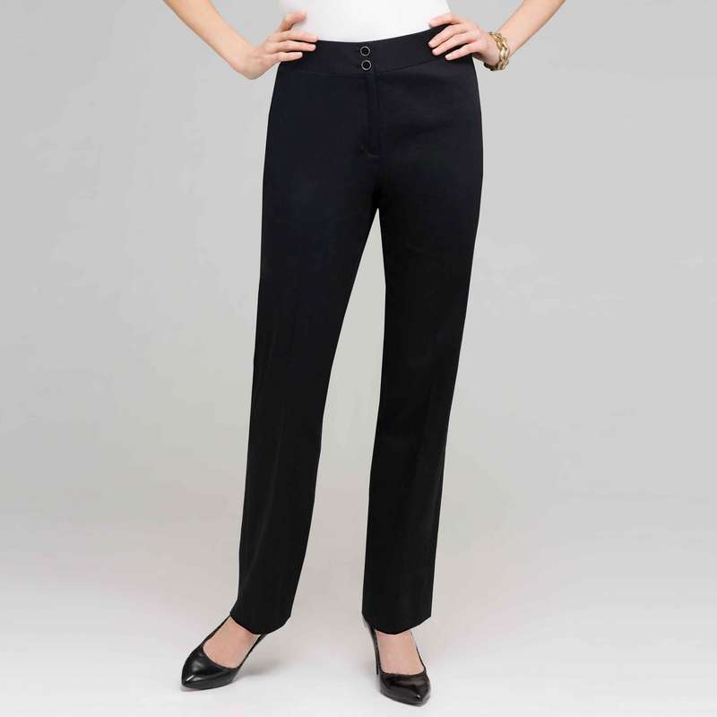 Straight Leg Pant., Black, large image number 0